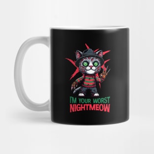 I'm Your Worst Nightmeow | Cat | Animal | Movie Icon | Pop Culture | Anti-Hero | Villain Mug